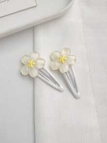 10 件女士树脂多巴胺樱花花发夹，甜美浪漫发饰侧刘海夹，额头装饰，适合日常佩戴爪夹发夹发夹