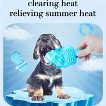 1PC Cooling Dog Chew Toy, Summer Fresh TPR Pet Teeth Cleaning Toy - Reusable Freezable Water Dog Toy For Outdoor Pool Parties & Heatwave Relief