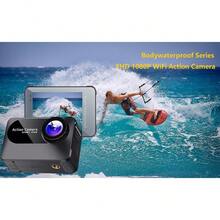 Sports Camera Outdoor Sports Waterproof Anti-Shake Wifi Cycling Recorder Sports Camera - Grey - View 3