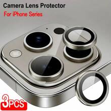 Lot de 3 protections d'objectif d'appareil photo Eagle Eye (gris) pour iPhone 16 Pro Max/16 Pro/16/16E/15 Pro Max/15 Pro – Revêtement anti-rayures, dureté 9H et anti-traces de doigts pour la photographie de voyage/extérieur (clarté HD + design compatible avec les coques avec autocollants anti-poussière)
