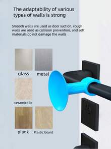 1 pieza Almohadilla de silicona suave y amortiguadora para manijas de puertas, tope de puerta silencioso con almohadilla de pared, tope de puerta de silicona adhesiva