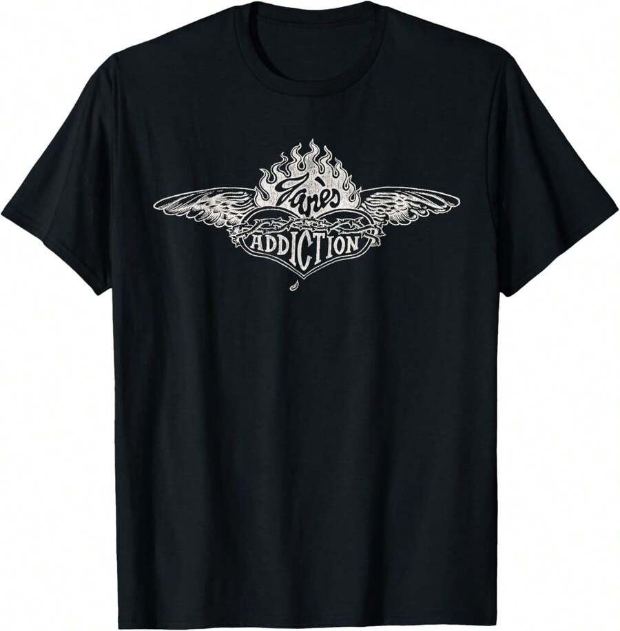 Jane's Addiction – Camiseta Heartwings - Negro - Ver 1