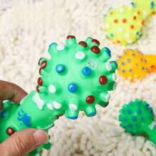 1 Pcs, Bite-Resistant Rubber Dumbbell Dog Toy - With Sounder + Bump Grinding Stick, Large Dog Biting Toy (Suitable For All Dog Breeds)