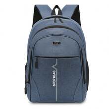 Mochila antirrobo impermeable con puerto de carga USB, mochila de viaje grande para hombres, mochila para la universidad y negocios con cerradura de huella digital, de tela Oxford, regalo perfecto para trabajo y escuela en la temporada de regreso a clases formal/de negocios - Azul - Ver 14