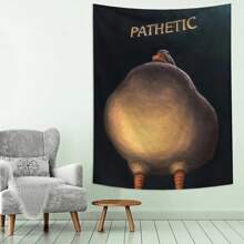 1pc Abstract Duck Print Tapestry, Polyester Wall Hanging Decor For Living Room, Bedroom, Office, Party Decoration, Rectangular Kitchen Wall Hanging With Drapes, Includes 3 Wall Nails And 2 Clips