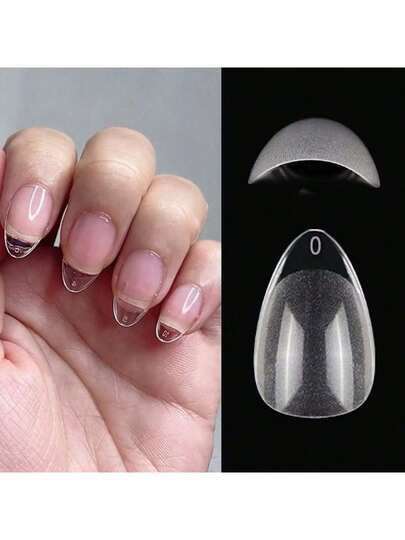 Kit 120pcs Pontas De Unhas Em Gel , Postiças Extra Curtas Pré-Formato , Prensa XXS De Vários Tamanhos Helen Color