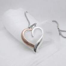 Women's Fashion Heart Pendant Necklace, Elegant Choker Necklace