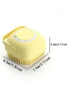 1 Stück weiche Silikon Badbürste für sanfte Peeling- und Massageanwendung - sicheres und effektives Badezimmer-Utensil für Zuhause