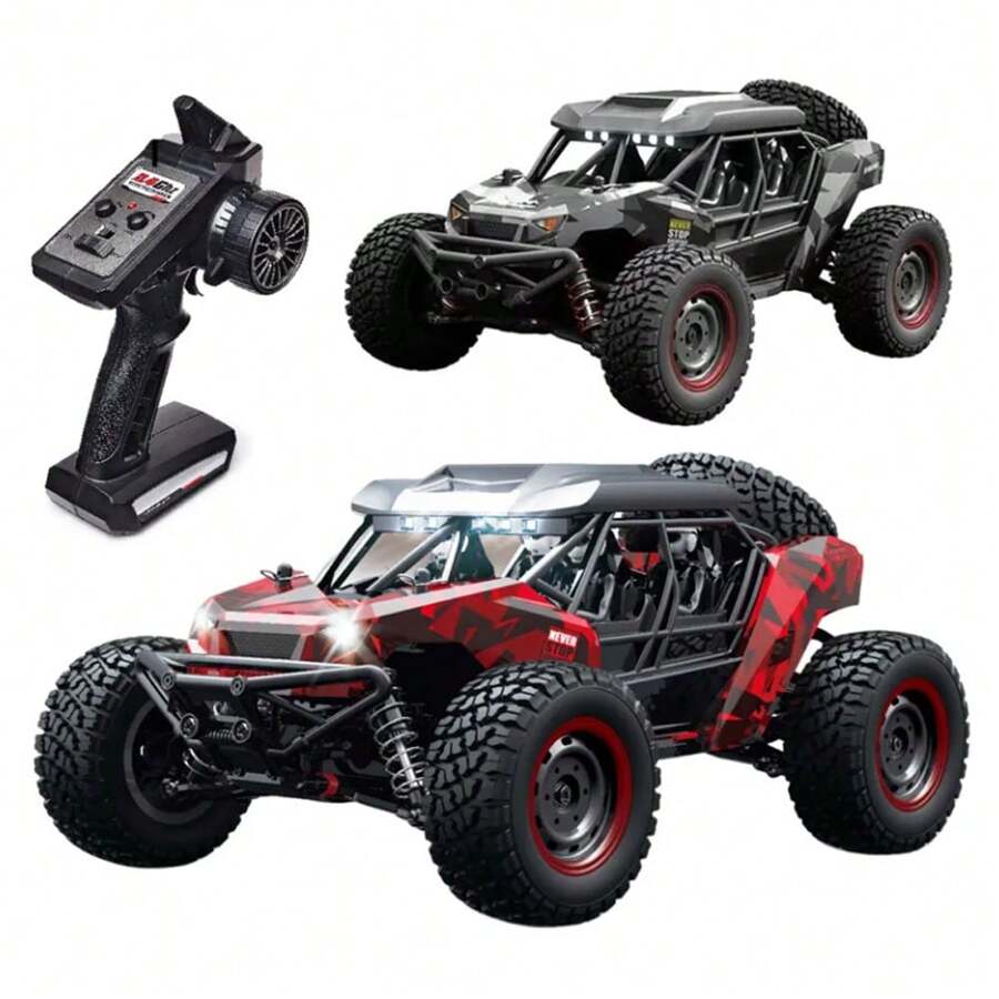 1:16 RTR Voitures RC électriques rapides sans balais pour adultes, Camion RC tout-terrain électrique 4x4 à grande vitesse avec 2 batteries Lipo, vitesse maximale de 42 mph