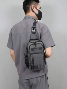 New Men's Multi-Purpose Fashion Chest Bag, Travel Sports Shoulder Crossbody Chest Bag, Lightweight Small Backpack Streetwear