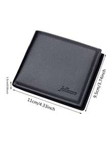 1pc Men's Fashion Simple Wallet Card Bag, Business Horizontal Short Wallet, Fashionable Large Capacity Wallet, Portable Credit Card Wallet