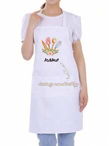 1 buah Celemek Tahan Air Kustom dengan Teks dan Foto, Celemek Dapur Kustom untuk Koki, Celemek Pelayan dengan Cetak Logo & Teks yang Dipersonalisasi, Hadiah untuk Hari Ayah, Hari Ibu, dan Hari Jadi - MultiWarna - View 9
