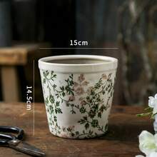 Duży rozmiar Vintage Nordic Style Hydroponic Planter Pot, Kreatywny rustykalny wystrój dla storczyków, Pothos, sukulentów