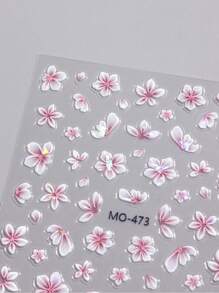 2 piezas Flor de camelia rosa con aurora Hol Pegatinas holográficas con relieve de flores de cerezo Floral Boda Diapositivas Suministros de encanto Decoraciones Pega en tu ropa, aplica una capa de esmalte transparente Clear o capa superior en la superficie, y tus pegatinas se verán talla grande hermosas y durarán tallas talla grandes