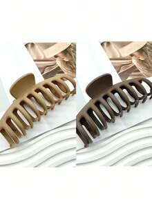 1pc/2pcs/3pcs磨砂大龙骨发夹高档发爪发夹后脑勺发爪返校 - 彩色 - 查看 11