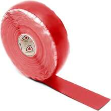 Cinta antideslizante de goma de silicona Core Prodigy Fusion para barras de dominadas, barras, mancuernas, equipos deportivos y de gimnasio, y herramientas - Rojo - Ver 1