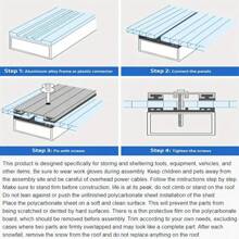 10 Pieces/Set Of Polycarbonate Panels, Double-Layer Polycarbonate Panels, Double-Layer Polycarbonate Panels Waterproof UV Enhanced Transparent Panels, Suitable For Greenhouse, Outdoor, And Plant Rack Roofs 19.7 * 39.4 Inches