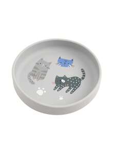 Juego de 5 piezas de vajilla infantil personalizada con estampado a pedido, con diseños lindos de gato arcoíris y dinosaurio. Incluye baberos impermeables, taza, plato, bol y cuchara suave para alimentación y entrenamiento de infantes. - Multicolor - Ver 15