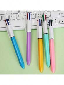 Multi-Color Ball Pens, 1.0mm Tip, 4-In-1 Retractable Cute Nurse Pens, 4 Colors In 1, Suitable For School, Student, Nurse Notes, Whiteboard, Office Supplies Back To School