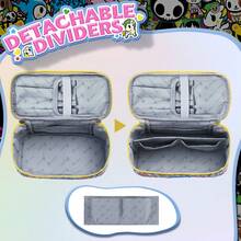 Official Licensed Tokidoki Travel Makeup Bags Toiletry Bags For Women Tokidoki Cosmetic Organizer Bag Large Capacity Travel Makeup Case Organizer - 藍色 - 查看 5