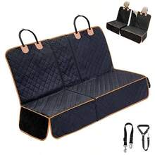 4in1 Dog Car Seat Cover For Back SeatConvertible Front Seat Covers HeavyDuty And Nonslip Backseat Protector Cover For Cars Trucks SUVs BlackOrange[Spot Goods] - BenchBlack&Orange54"*48" - View 1