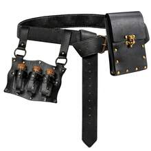 Medieval Renaissance Belt Pouch With Potions - Halloween Viking Costume Hobbit Cosplay Renfaire Accessories For Men Women - A - 查看 1