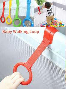 婴儿拉起环 婴儿床站立辅助环 婴儿床健身环 运动技能开发 婴儿床拉环 幼儿行走训练工具 适合6-18个月宝宝