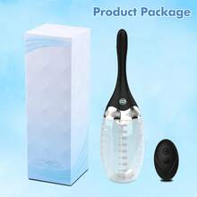 Automatic Electric Enema Bulb With 3 Speeds, Silicone Enema  Douche Cleaner For Men Women Colon Cleansing, Remote Control Reusable Enema Kit Cleaner Anti-Backflow Douche For Easy Cleaning 15oz - 1 - 查看 7