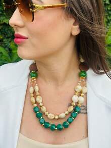 Beaded Necklaces - 墨綠色 - 查看 1