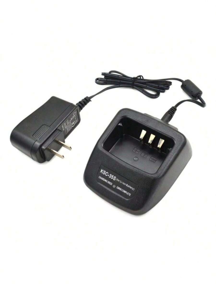 ¡Carga rápida! Cargador de radio bidireccional KSC 35s para Kenwood TK2000 y TK3000. - Negro - Ver 1