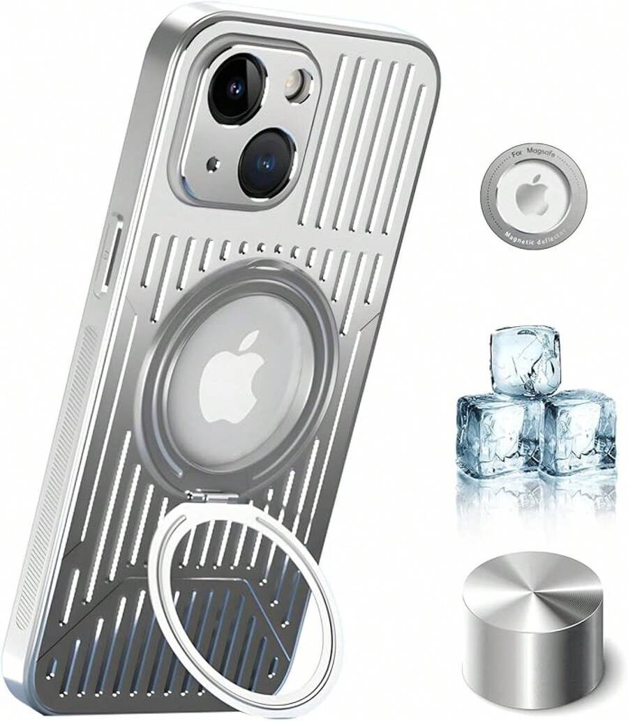 Stand Phone Case - Silver - View 1