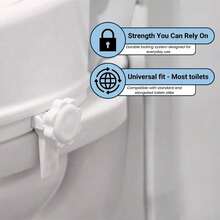 The Raised Toilet Seat With Cover Is 4 Inches, Suitable For The Elderly And The Disabled. - White - View 3