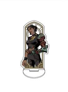 Anime 1pc"Arcane Acrylic Stand11cm,Acrylic Display Stand Person Model, Tabletop And Home Decor,Key Ring Accessories Decor, Id Al-Adjha A Graduation Gift For Friends, Car Accessories Bag Charm Backpack For School