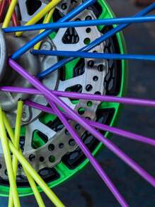 24cm Colorful Bicycle/Motorcycle/Mountain Bike Spoke Protecting Cover Universal Accessory