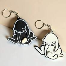 有趣的扭动猫 DIY 钥匙扣,3D 打印恶作剧旋转猫蛋球烦躁玩具钥匙扣,可玩其旋转吊坠背包包饰物,互动感官恶作剧礼物,适合猫咪爱好者朋友、母亲节和派对礼物 - 彩色 - 查看 22