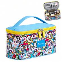 Official Licensed Tokidoki Travel Makeup Bags Toiletry Bags For Women Tokidoki Cosmetic Organizer Bag Large Capacity Travel Makeup Case Organizer - 藍色 - 查看 1