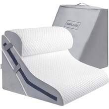 Simpledad Almohadas en de para Dormir, Juegos de Almohadas en Forma de para Camas ortopédicas, Almohadas en Forma de de Espuma de Memoria Ajustables 15 en 1 Después de la cirugía - Camel - Ver 4