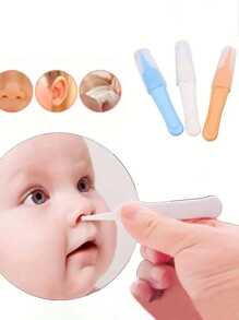 4 Stück/1 Set Baby Pflege Reinigungspinzette mit rundem Kopf, Neugeborenen Pflege Set, Babynagelpflege 4-teiliges Material, Kinderpflegewerkzeuge, Neugeborenen Geschenkset, Neugeborenen Pflegewerkzeuge, Neugeborenen Pflegegeschenk
