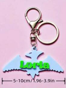 Custom Acrylic Dinosaur Alphabet Keychain - Personalized Name Letter Charm With Metal Ring - Elegant 3D Keyring For Bags, Backpacks, Keys - Ideal Back-To-School, Halloween, Gift Back To School Winter Gift Ideas Boy Girl Valentine's Day