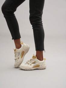 2025 Spring/Summer New Breathable Casual Women Shoes, Solid Color Vintage Comfortable Versatile Light Soft Bottom Anti-Slip Shock Absorbing Thin Mesh Running Sneakers