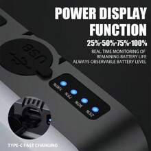 1pc Outdoor Multifunctional Solar Power Bank With Multi-Light Adjustments, Type-C Charging, Mini Waterproof Camping Light
