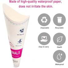 Orinal para mujer, botella portátil para orinar, embudo para orinar de pie para mujeres, dispositivo para orinar de pie para acampar, exteriores, senderismo, adecuado para mujeres embarazadas, orinal de emergencia para baños de mujeres en viajes al aire libre.
