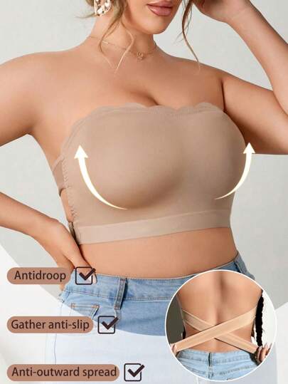 Plus Size Everyday Comfortable Wireless Side Hook Closure Bra