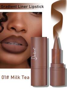 Beckisue 6-Color One-Stroke Gradient Blend Lip Liner Pen Matte Matte Mixed Lip Makeup Dark Lip Liner Lipstick Waterproof Lip Makeup Makeup Set - Nhiều màu - Xem 5