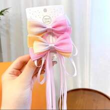 New Chinese Style Gradient Bow Tassel Hairpins Children Sweet Girls Beautiful Hair Clips Women Barrettes Grips Hair Accessories