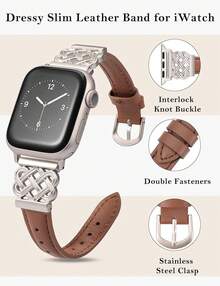 Smart Watch Strap - Brown/Starlight - View 2