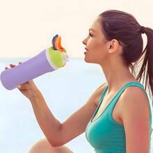 19OZ Stainless Steel Hot Water Bottle, Insulated Kettle Handle, Insulated Cup, Double Drink Bouncing Lid, Large Capacity Insulated Cup