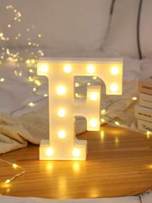 1pc Letter Lights For Holiday Party Decor, Children's Room Decor, 26-Piece English Alphabet & Numbers LED Decorative Light, BABY Anniversary, 6.3inch/16CM, Birthday Decoration And Gift, Holiday Decor And Party, Wedding Decoration, Home Bedroom Decor, Living Room/Gathering Decor, Camping, Warm White Lighting