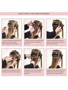 Lsybeauty Thick Tape In Human Hair Extensions ,Seamless  Skin Weft Extensions ,Remy  Human Hair,Multicolor  Color,Silky Straight For Fashion Women  ,16-26inch ,Easy To Apply (18P613# ,50g 20pcs/Package) - S18/613 - View 9