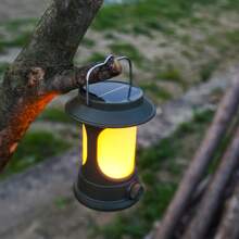 1pc Outdoor LED Camping Lamp With Type-C Charging, Waterproof Tent Light
